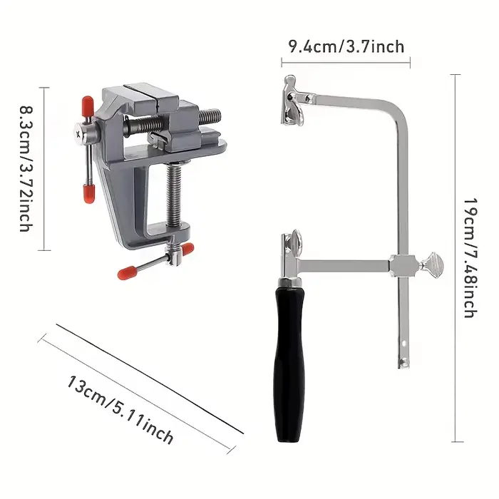 Kit d'outils professionnels pour scie à bijoux avec cadre