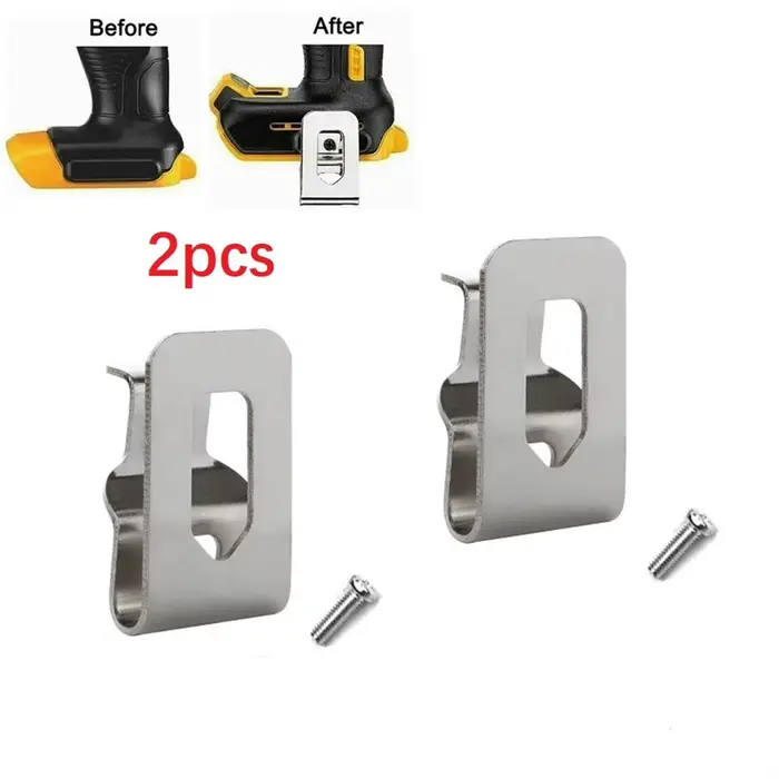 Crochets à Clip pour ceinture de perceuse électrique, 2 pièces, pour perceuse-visseuse DeWalt 18V 20
