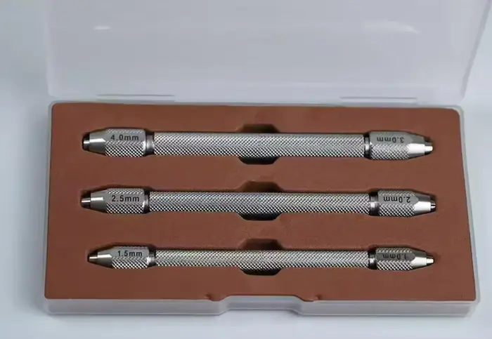 Étau à broche à Double extrémité, bricolage, perceuse à main, outils de forage en résine avec perceu