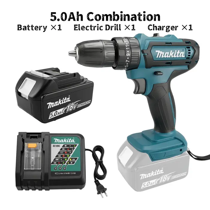 Batterie Makita 18V 5.0Ah Li-Ion LXT pour outils électriques Makita
