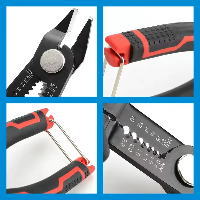 Pince à dénuder multifonctionnelle, outils coupe-dénudage automatique, sertissage de fil de câble, outils de réparation d'électricien