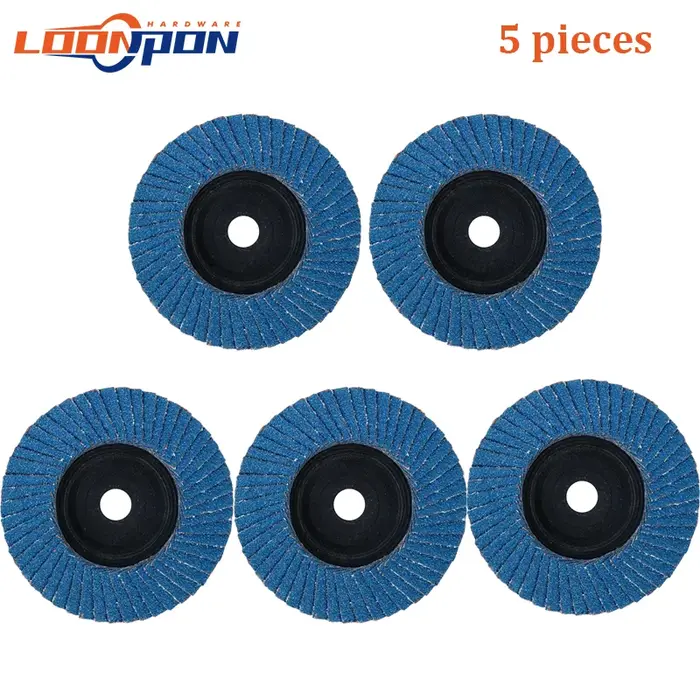 YKLP disques à lamelles 75mm meuleuses en zircone disque de ponçage Type 27 meules pour tôle d'acier inoxydable