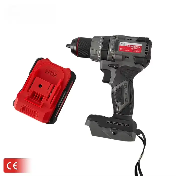 Perceuse à percussion sans fil 21V au lithium à couple élevé SX-2060, vente chaude, vitesse variable