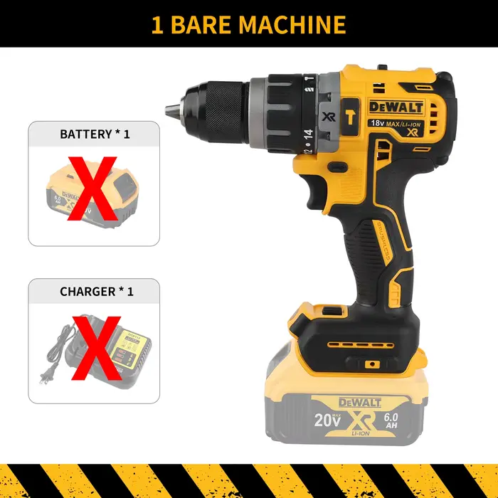 2025 Dewalt 2000 tr/min perceuse électrique sans fil pilote sans brosse vitesse réglable perceuse à