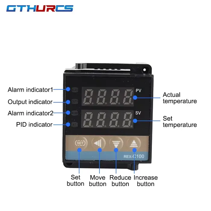 REX-C100 numérique RKC PID Thermostat régulateur de température numérique REX-C100/ 40A relais SSR/K
