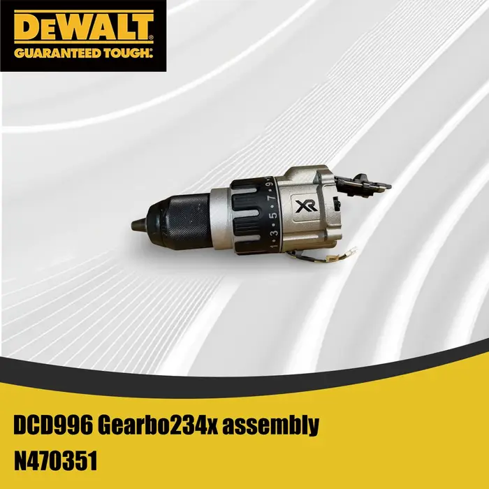 Boîte de vitesses pour perceuse électrique DEWALT DCD996 - Assemblage de mandrin de 13 mm