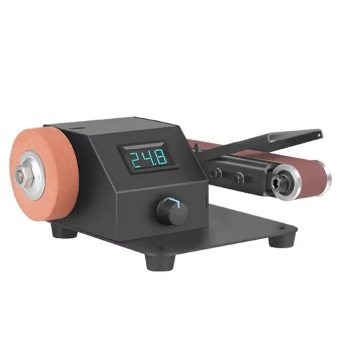 EU PLUG, 350W Mini ponceuse à bande ponçage électrique polissage rectifieuse 775 moteur outil de meulage multifonction