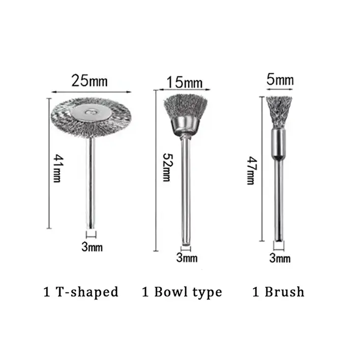 Ensemble de Mini brosses métalliques