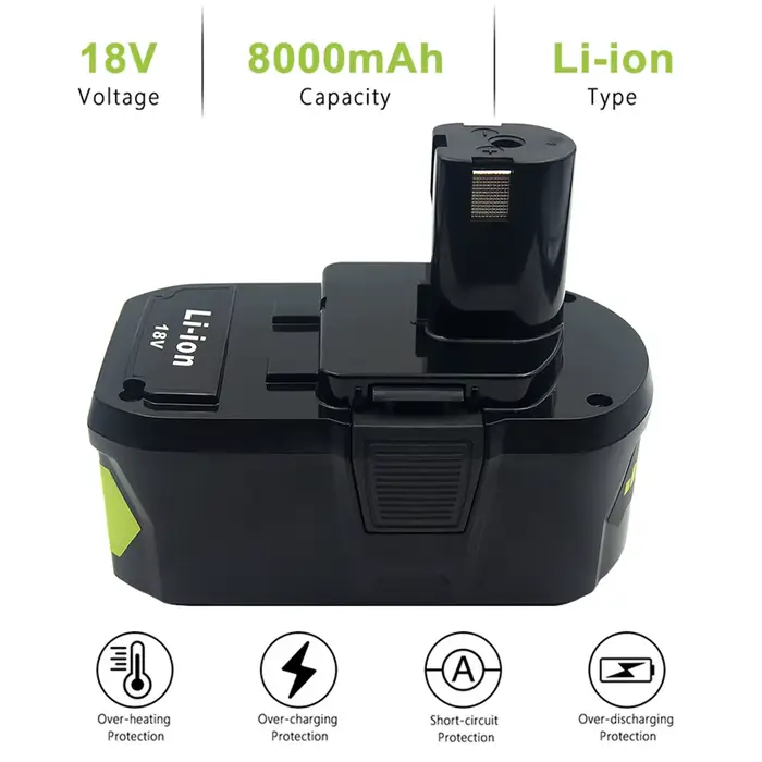 Batterie Rechargeable pour Ryobi ONE + RB18L50 RB18L40
