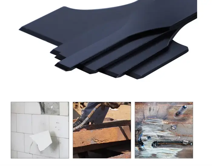 Lot de 4 lames de scie sabre robustes pour l'élimination de carreaux en acier, le retrait de mastic,