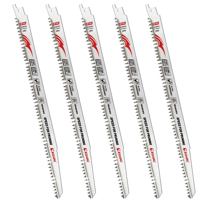 Lames de scie sabre EZARC 300 mm pour la coupe du bois