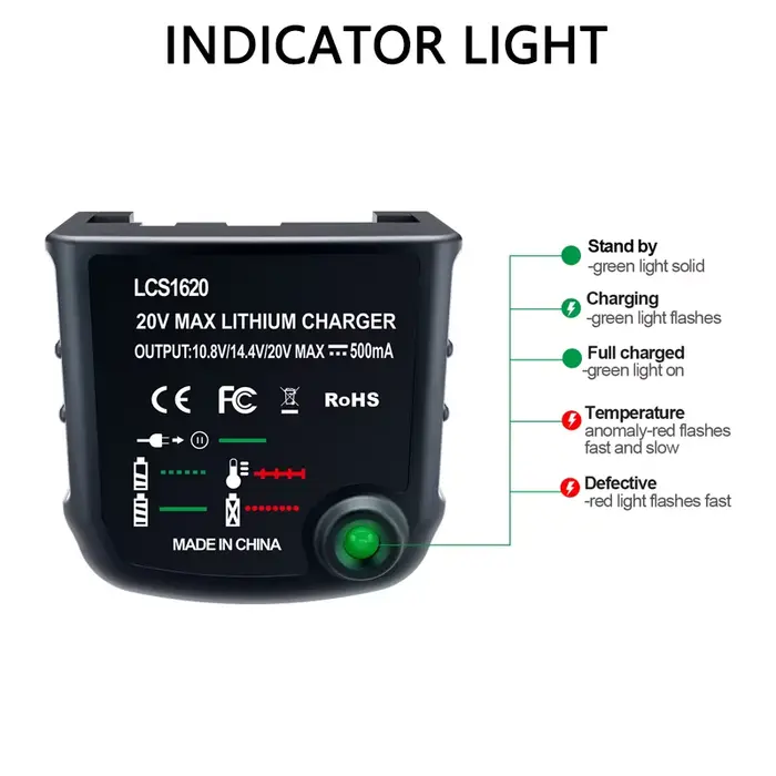 Chargeur de batterie au Lithium LCS1620
