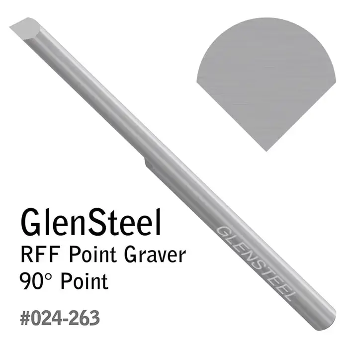 Graveur à pointe GRS GlenSteel RFF 30 ° -120 ° Outil de gravure