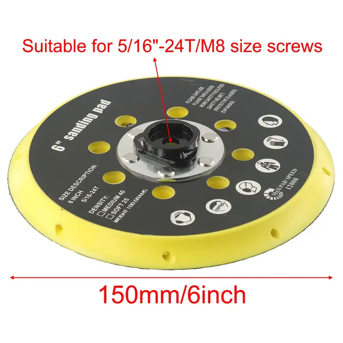 Disque de ponçage à boucle et crochet pour ponceuse