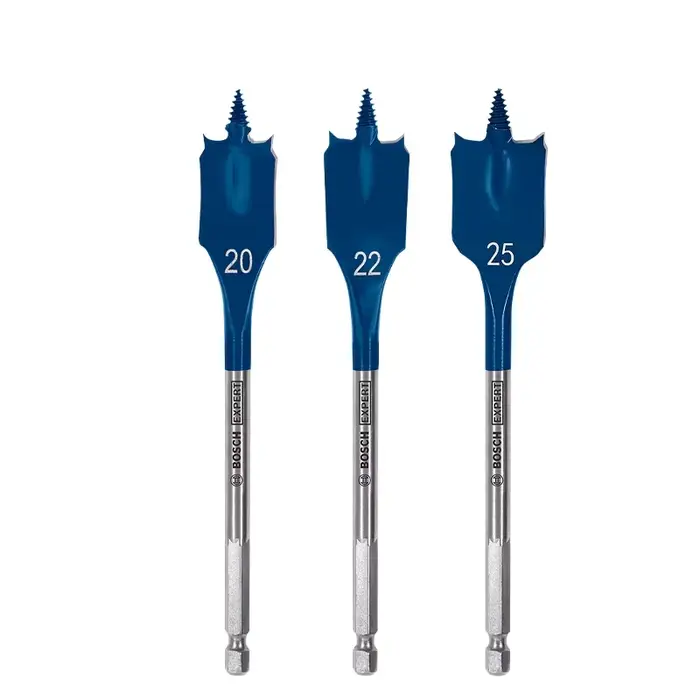 Jeu de forets Bosch EXPERT Self Cut Speed Spade à tige longue pour le travail du bois