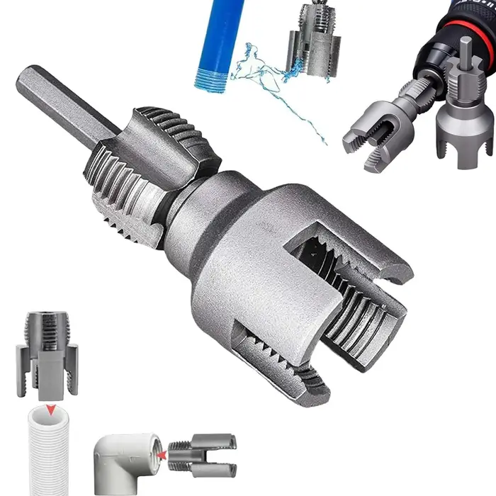 Outils de filetage de tuyaux internes et externes intégrés