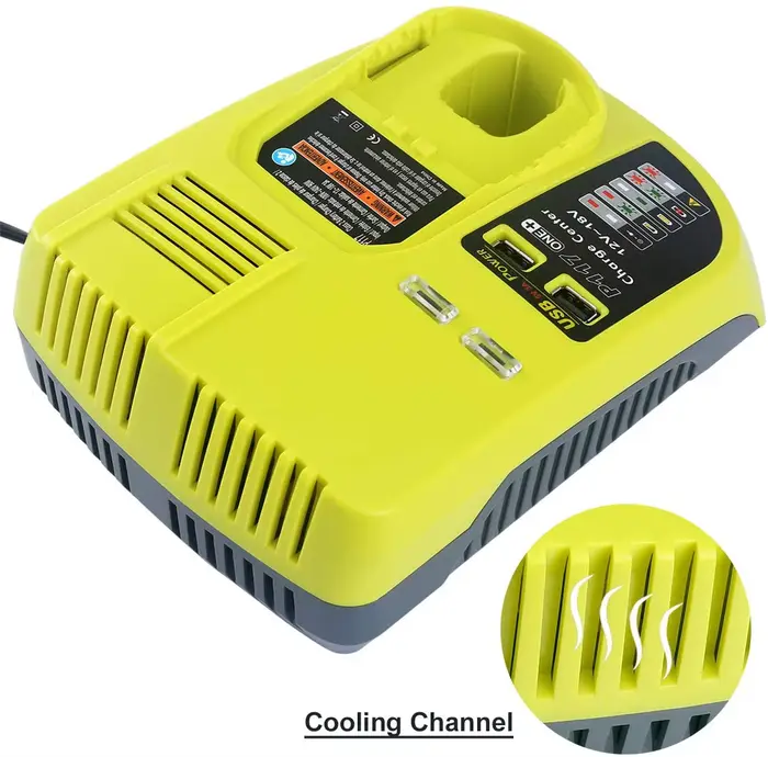 Chargeur de batterie pour Ryobi 12V-18V ni-cd ni-mh Li-ion remplacement
