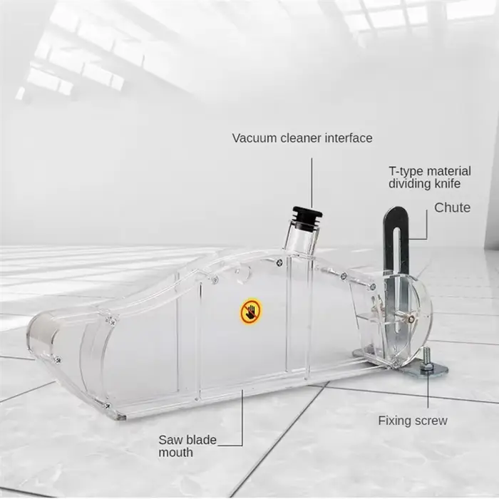 FLYY-scie circulaire électrique anti-poussière, protection en plastique, coque transparente, couverc