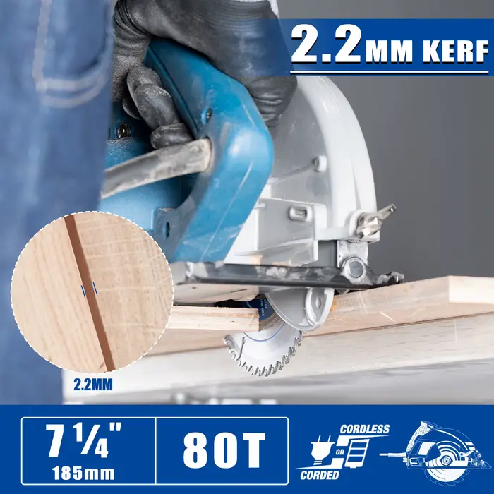 Lame de scie circulaire PAYA 7 1/4" 80T pour le travail du bois