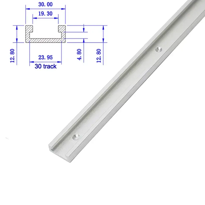19/30/45/75Type alliage d'aluminium t-bande fente onglet piste gabarit mitre barre curseur Table sci
