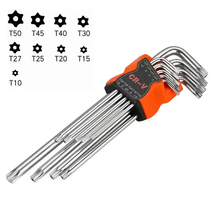 Tournevis à Double extrémité de Type L, jeu de clés Allen hexagonales, clé Torx, embouts de tournevi