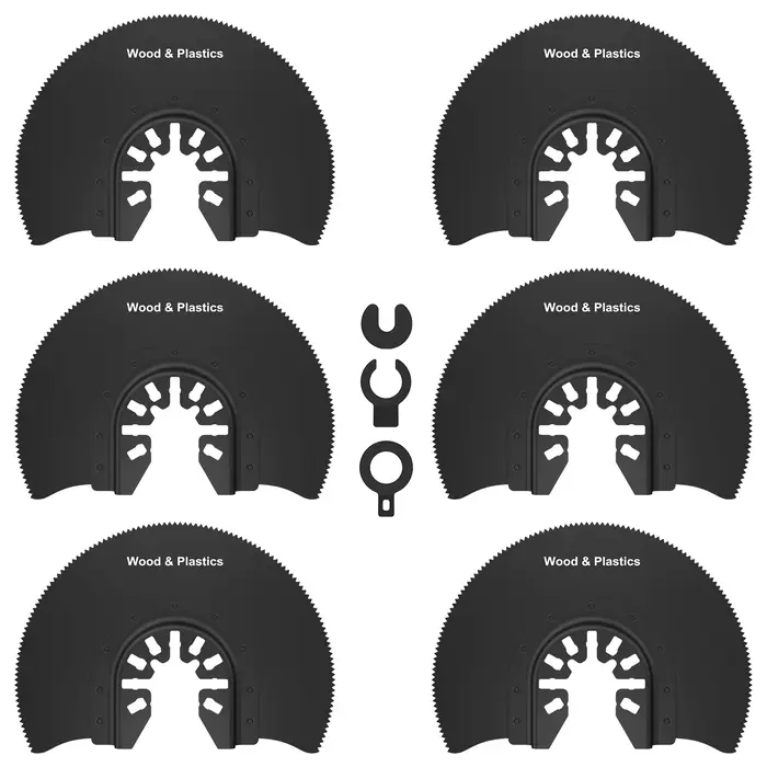 Lame de scie oscillante HCS, jeu de lames multi-outils 88MM, lame de coupe semi-circulaire tranchant