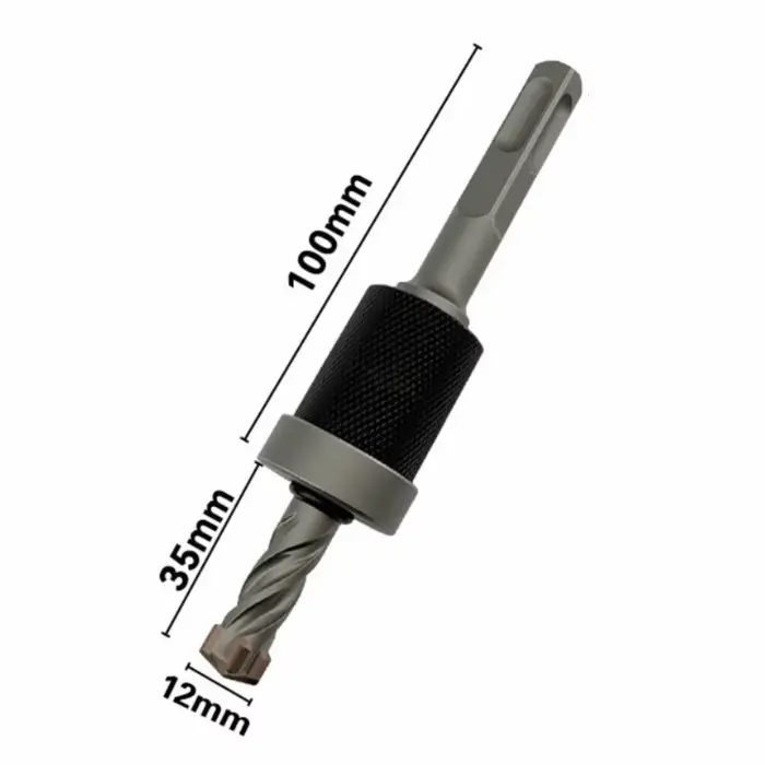 Foret à béton à arrêt de profondeur détachable de type divisé, rapide et précis, anti-vibration, fac