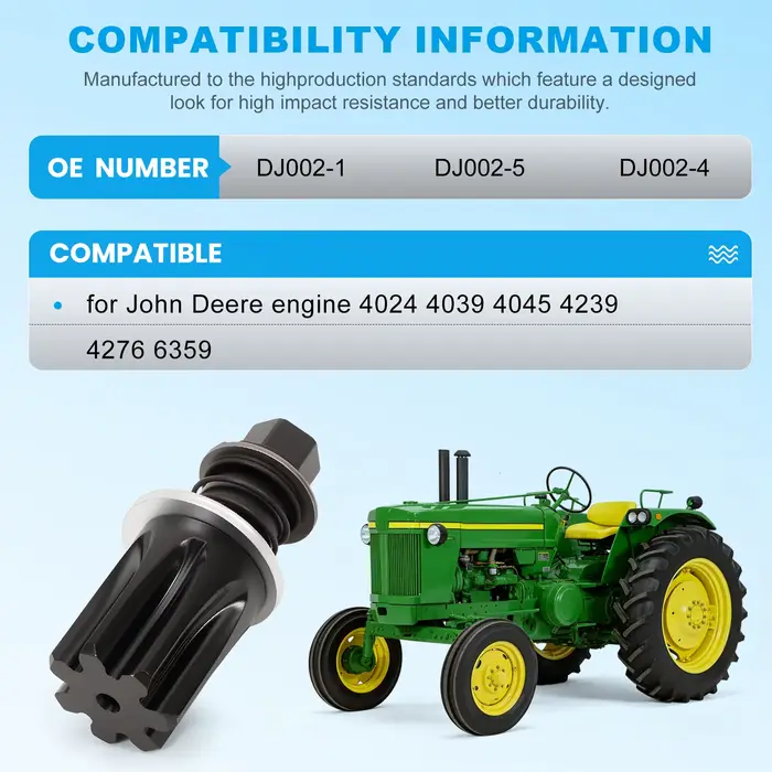 Outil de tournage de moteur et jeu de synchronisation pour moteurs John Deere en métal pour 4024 4039 4045 4239 4276 6090 DJ002-1 DJ002-5 DJ002-4