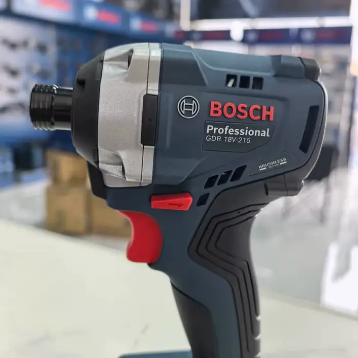 BOSCH GDR 18 V-215 pilote d'impact sans fil 18 V perceuse à percussion professionnelle sans brosse 1/4 "outils électriques hexagonaux internes GDR18V-215