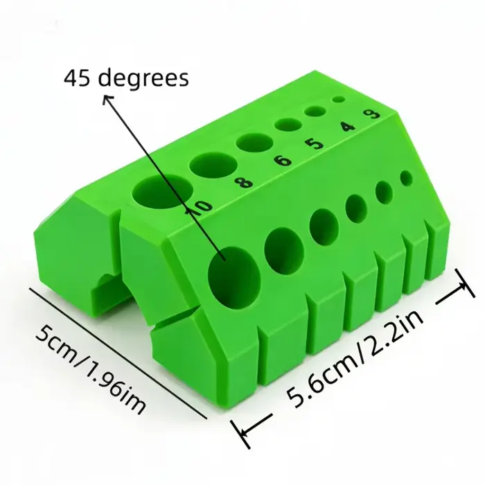 Portable 45 ° /90 ° Guide de perçage d'angle de précision avec échelle numérique pour perceuse électrique
