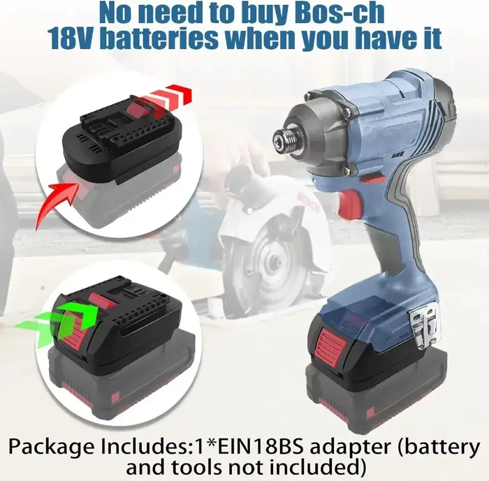 Adaptateur de batterie EIN18BS pour convertir