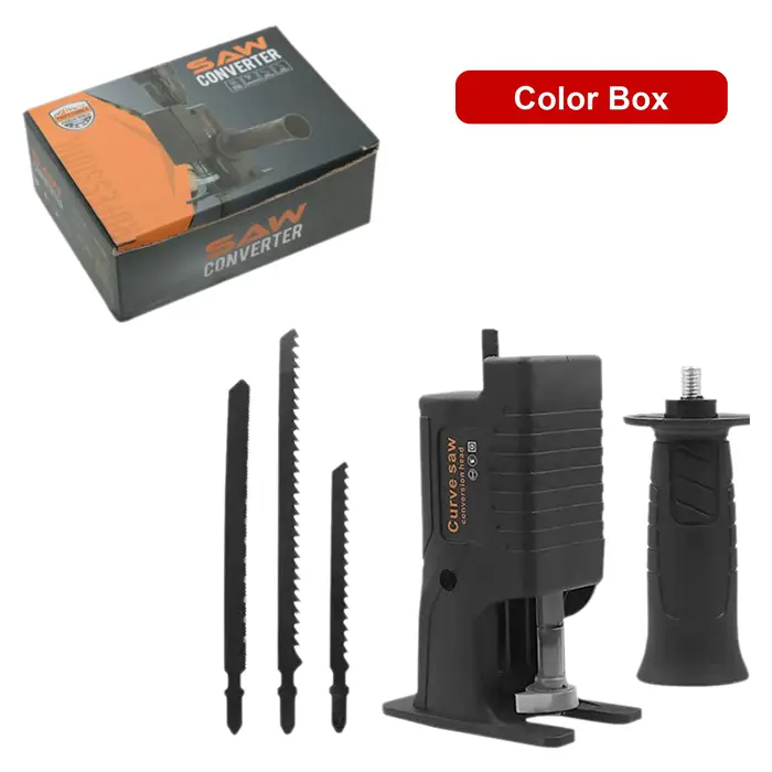 Adaptateur Perceuse en Scie Sabre Accessoire à Changement Rapide Coupe Bois Branches Tubes Métalliques Outil Électrique DIY