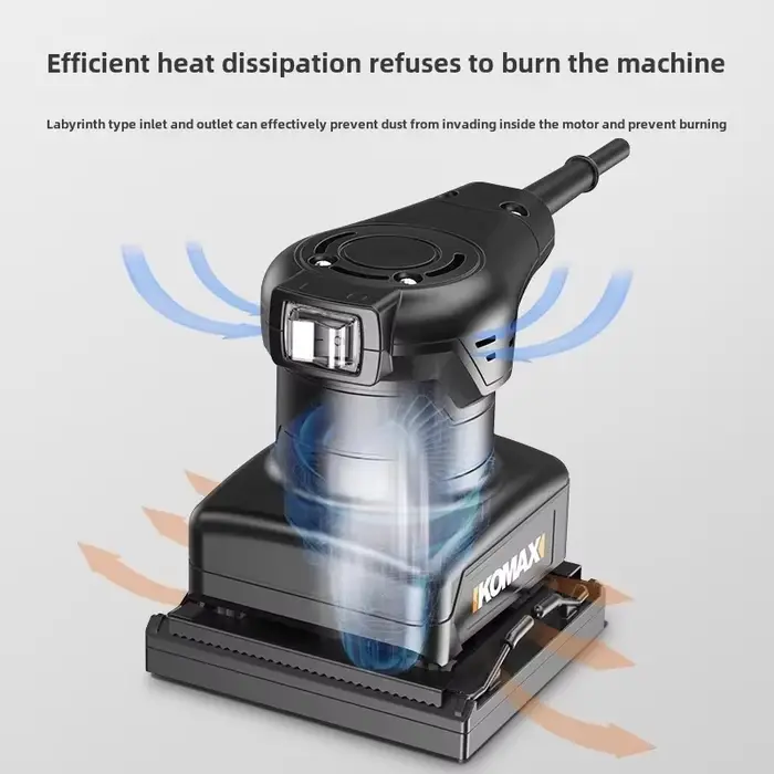 Ponceuse électrique efficace 220V pour le travail du bois et le polissage des sols avec système de dépoussiérage