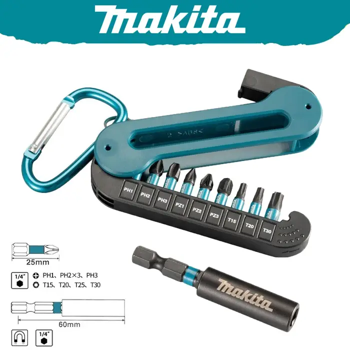 Makita E-15849 jeu d'embouts de tournevis 10 pièces embouts