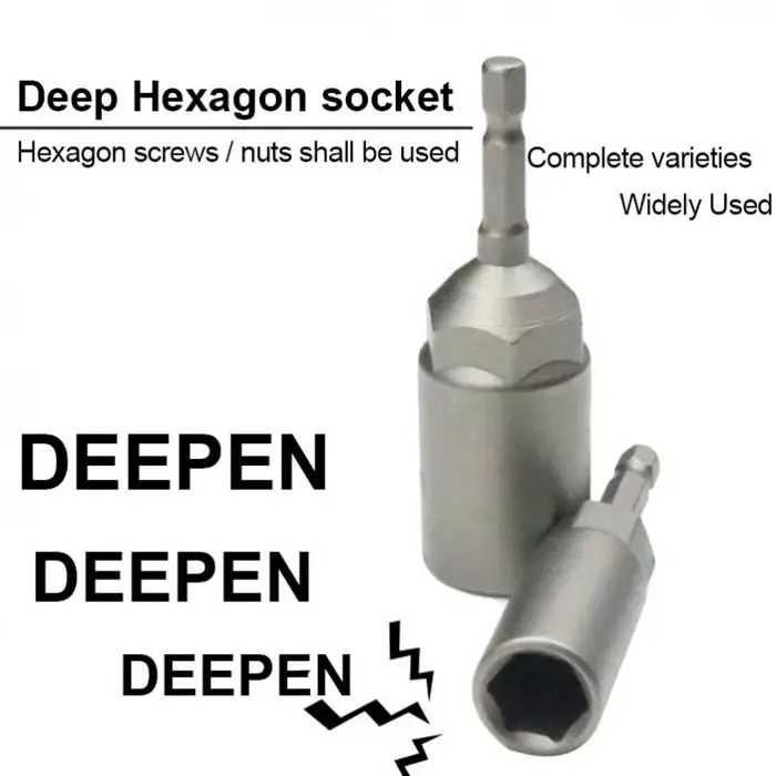 Douille hexagonale intérieure pour perceuse électrique, 6mm-19mm, manchon, tête à douille pneumatiqu