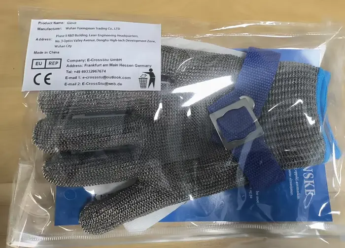 Gants de sécurité Anti-coupure en acier inoxydable