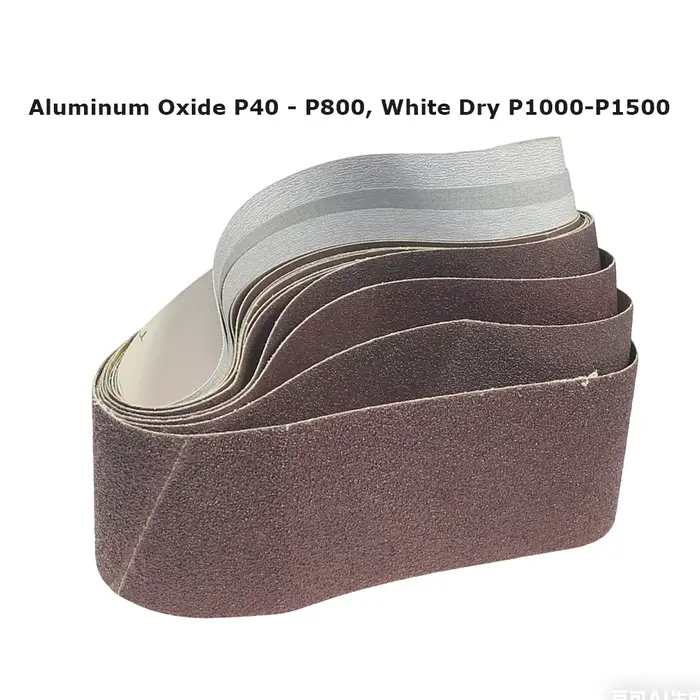 Bandes de ponçage pour ponceuse à bande 3 po x 21 po (533 x 75 mm) – Abrasifs céramiques P36 - AO P1500