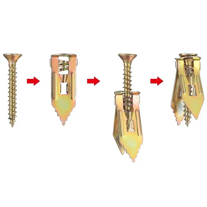 20 sets NOUVEAUX de chevilles à marteau avec vis