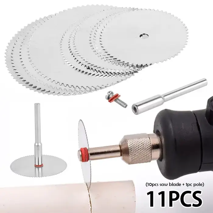 Mini lame de scie circulaire en acier inoxydable, disque de coupe, roue de coupe du bois pour outil