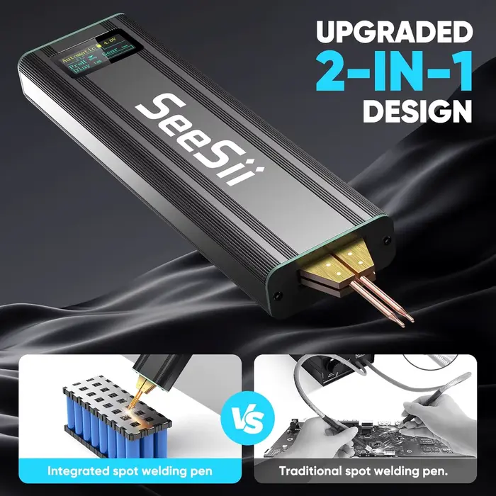 Seesii 80 vitesses Mini soudeuse par points Portable soudeuse par points avec affichage numérique fe
