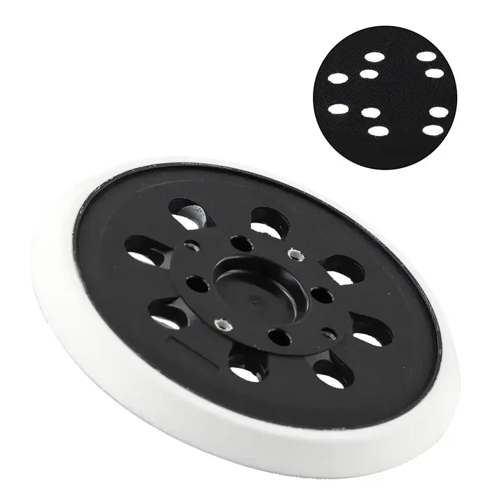 Tampon de support à crochet et boucle de 5 pouces, tampon de ponçage de 125mm pour Bosch PEX 300AE 4