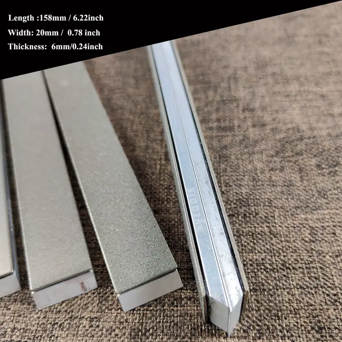 SYTOOLS – jeu de pierres à aiguiser en diamant vierge en alliage d'aluminium