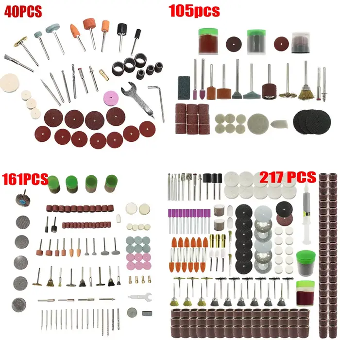 Ensemble d'accessoires pour outils rotatifs pour perceuses électriques