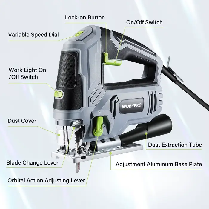 WORKPRO Scie sauteuse filaire 850 W