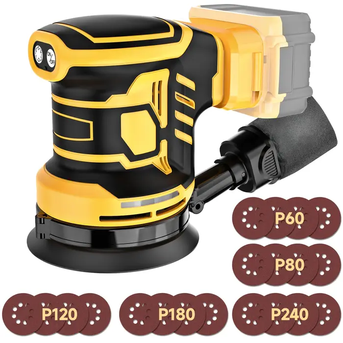 Ponceuse orbitale électrique sans fil 125 mm 6 vitesses