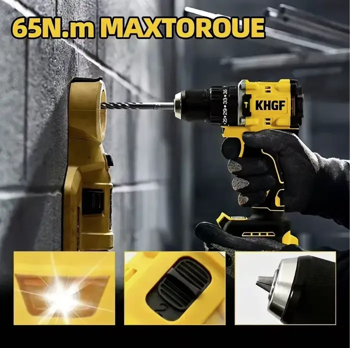 Perceuse à percussion sans fil DEWALT DCD805 20V