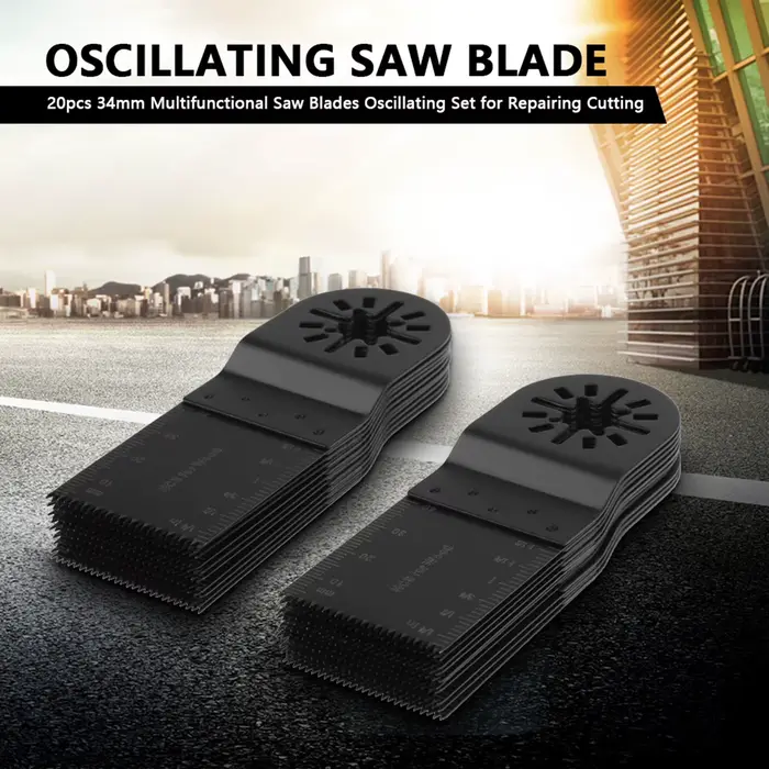 20 lames oscillantes multifonctions de 34 mm pour outil oscillant