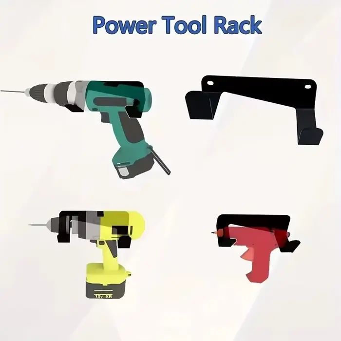 Support métallique pour outils électriques mural