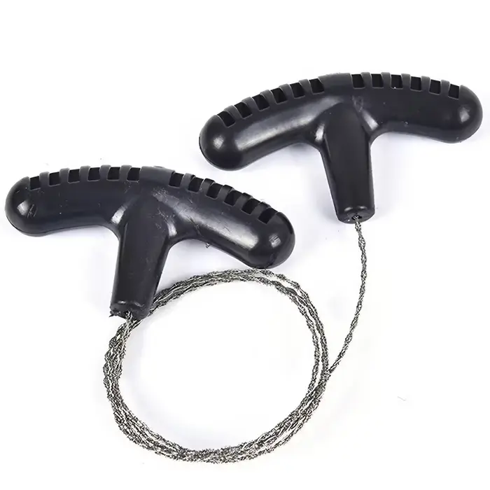 Scie à chaîne à corde en acier Portable, outil manuel pour Camping, survie d'urgence, voyage en plei