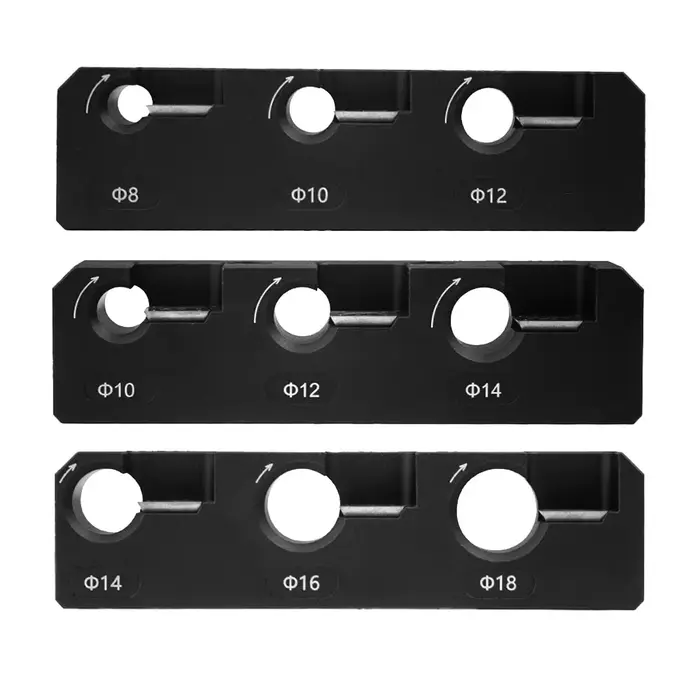 Gabarit de fabricant de chevilles 8mm-18mm avec lames en carbure